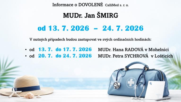 Dovolená MUDr. Šmirg 