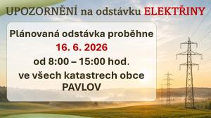 Odstávka elektřiny červen 2026